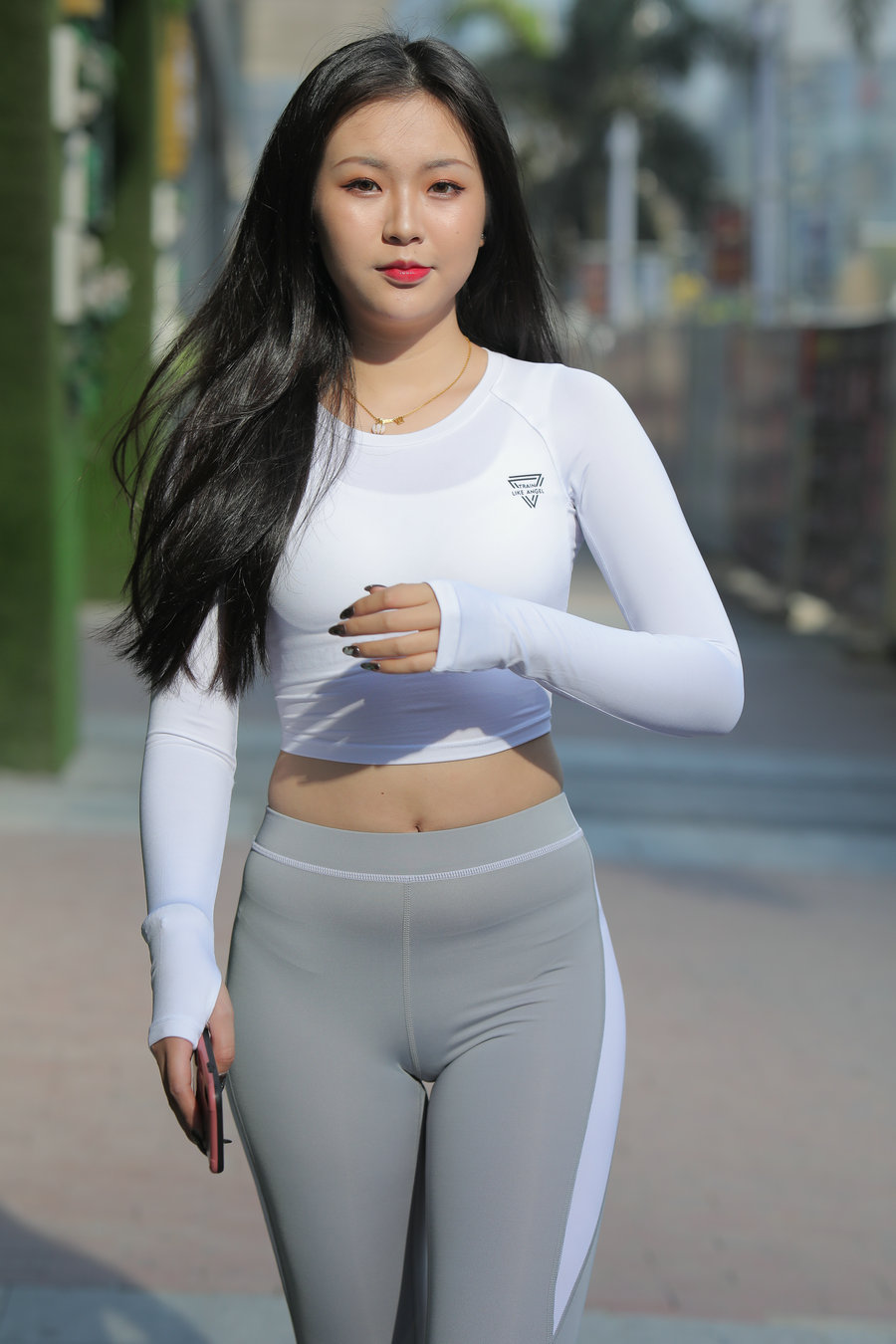 图片[1]-灰色瑜伽裤女孩 J0907 468P2V-6.31GB-思小愿