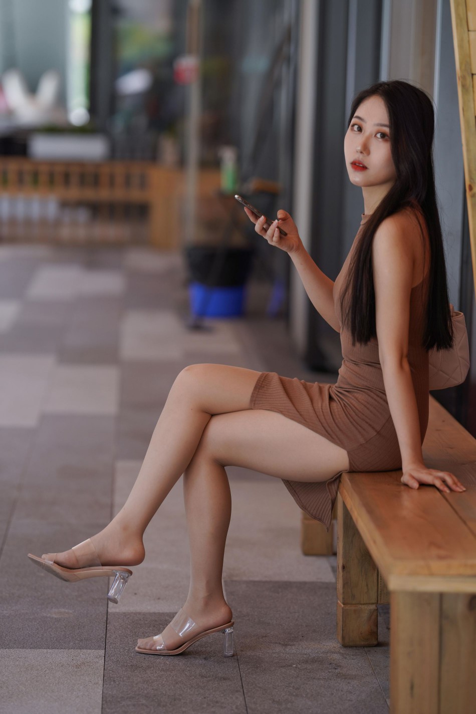 图片[5]-超有女人味的姑娘短裙逛街【400P】00049-思小愿
