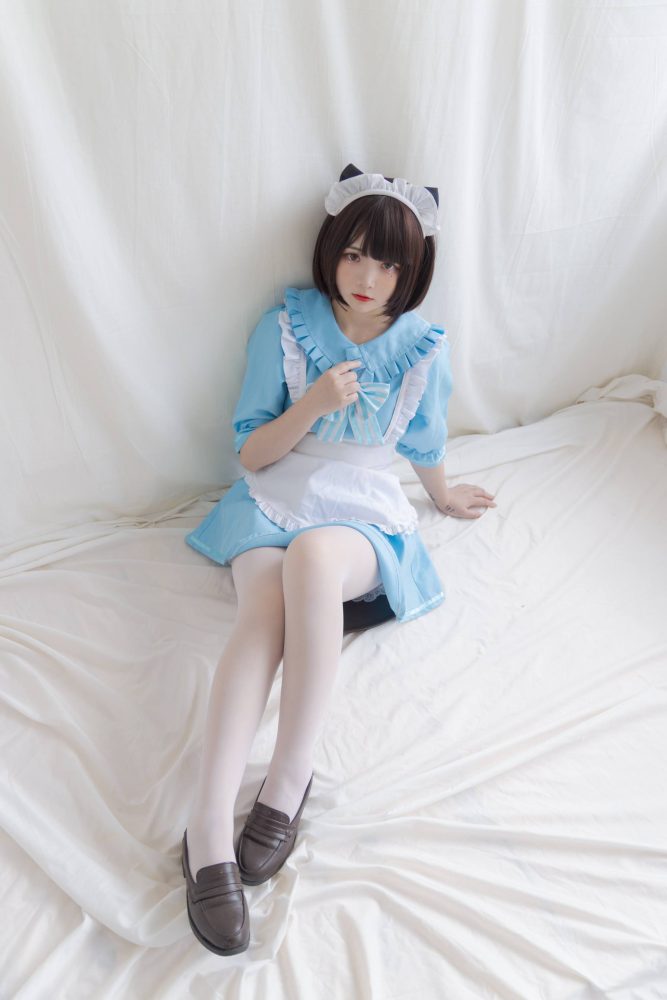 女仆装白丝女孩【43P】20014-思小愿