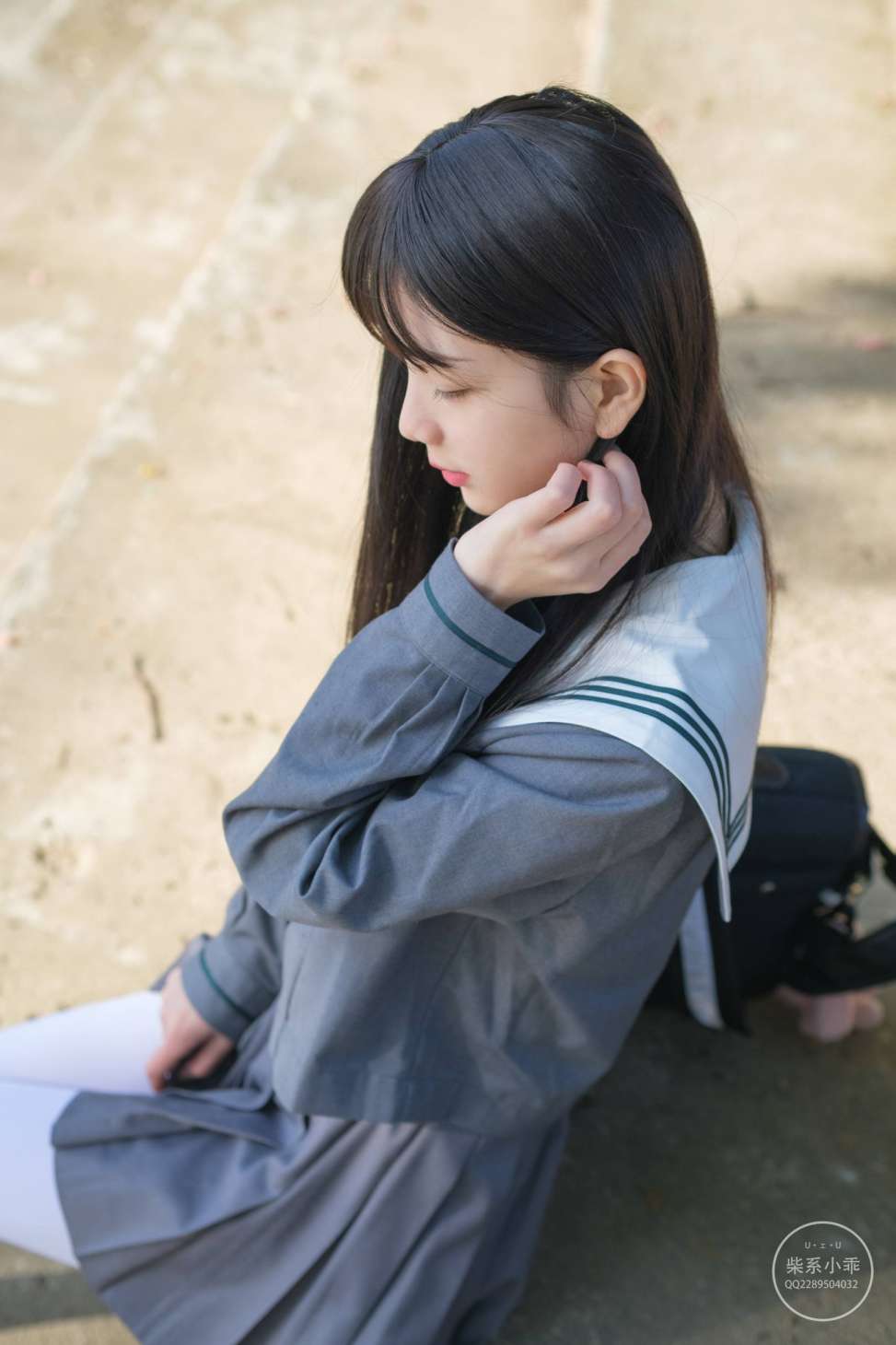 图片[3]-白丝清纯少女真的太可爱了【60P】20001-思小愿