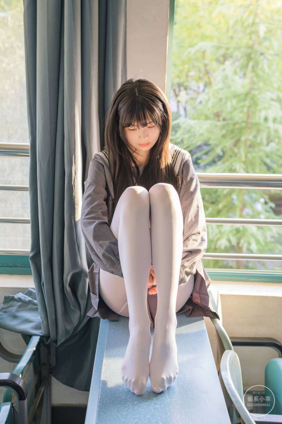 图片[1]-白丝清纯少女真的太可爱了【60P】20001-思小愿