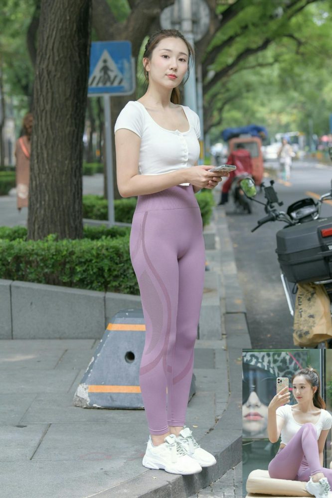 图片[5]-香芋色瑜伽裤高马尾漂亮女孩J2206 545P1V-19.1GB-思小愿