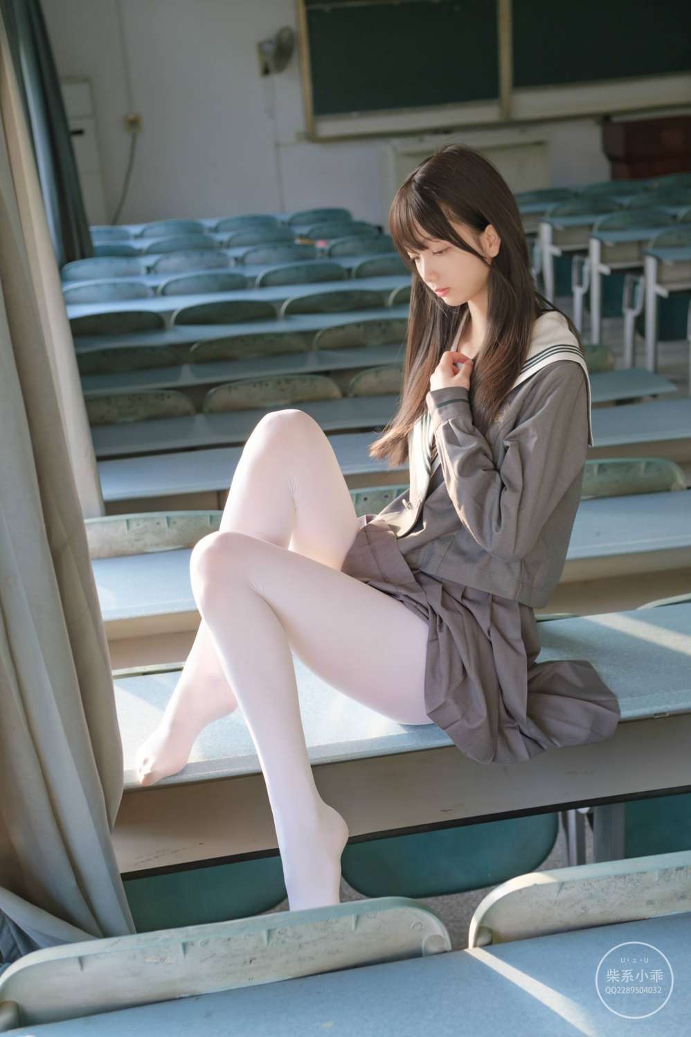 图片[5]-白丝清纯少女真的太可爱了【60P】20001-思小愿