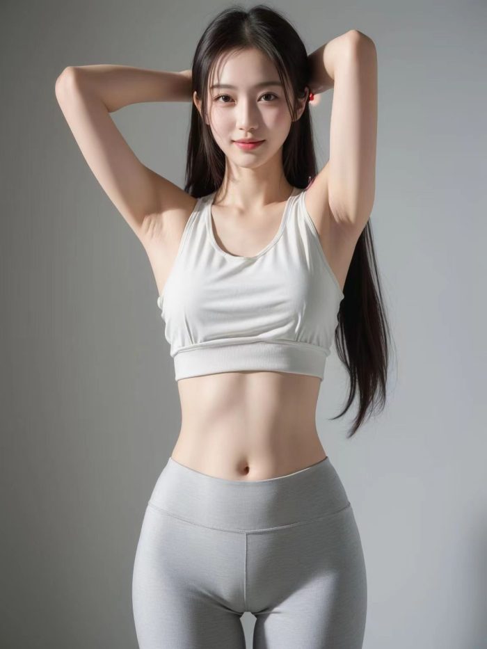 AI瑜伽裤清纯妹子系列图-思小愿