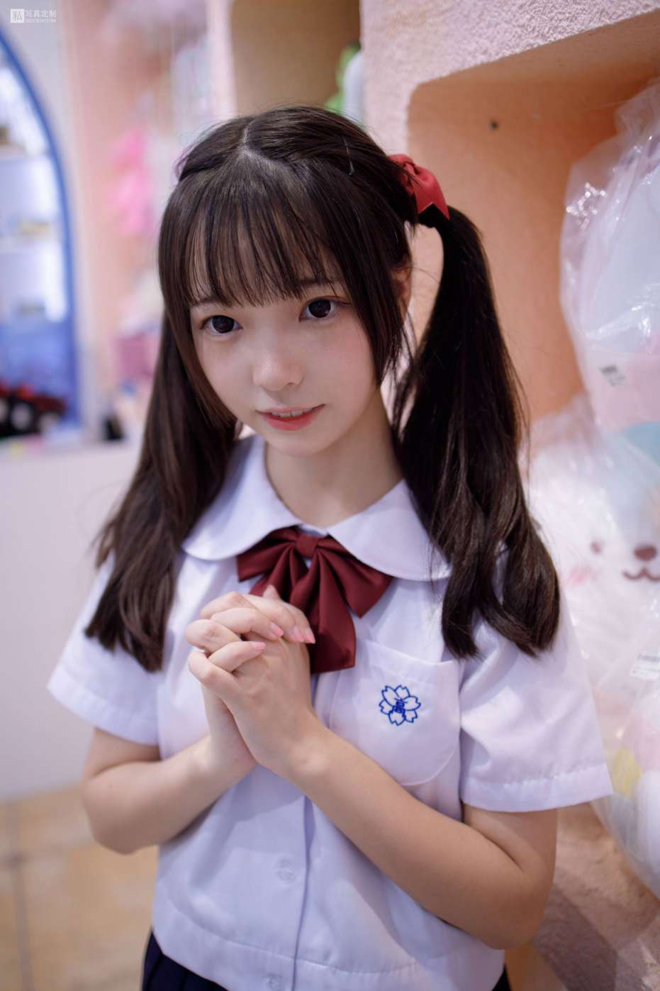 图片[4]-眼神好清澈的双马尾白丝女孩【75P】20019-思小愿